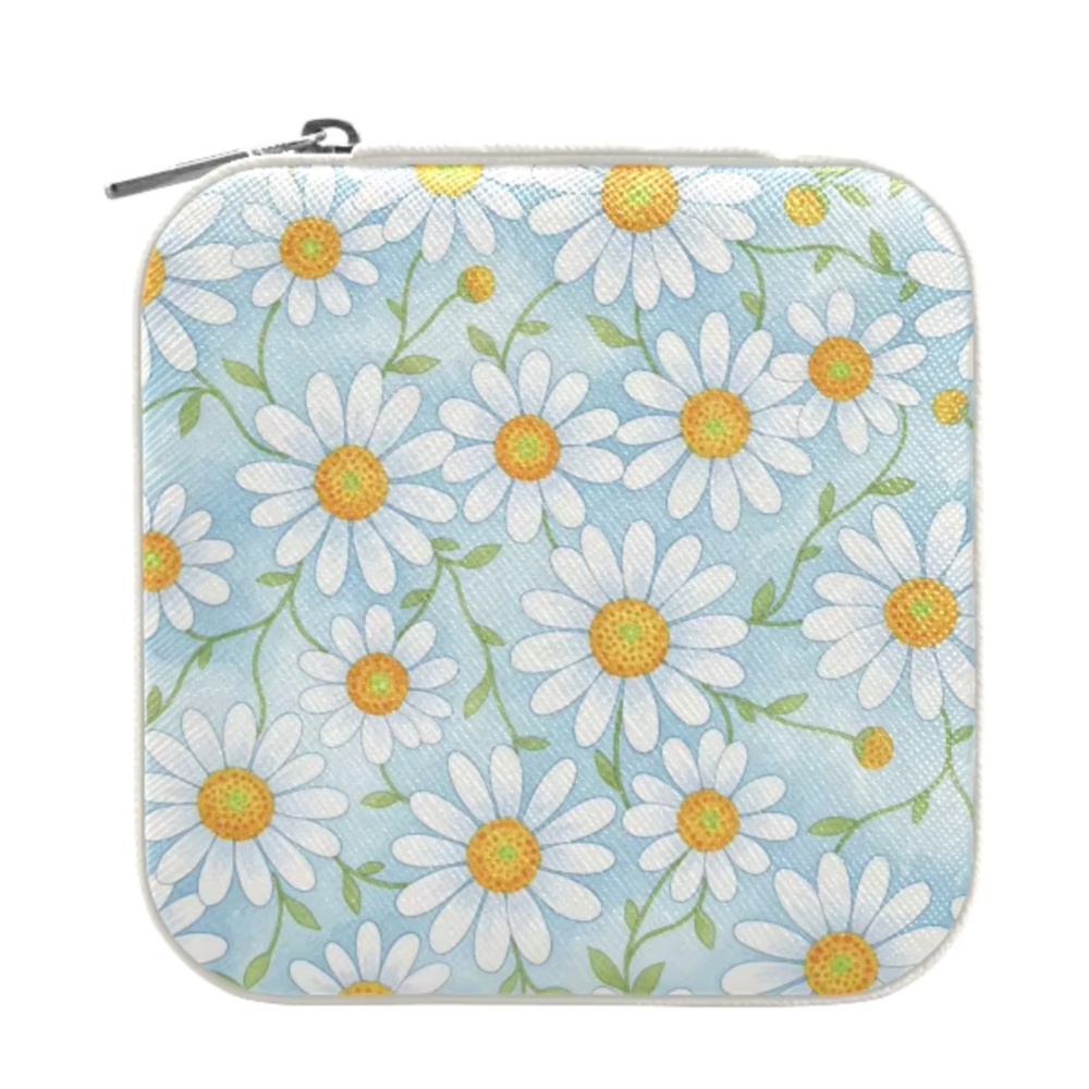 Sunflower Jewelry Mini Travel Case